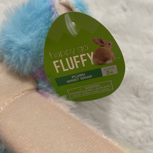 Happy go fluffy plush wrist wrap - Picture 3 of 3